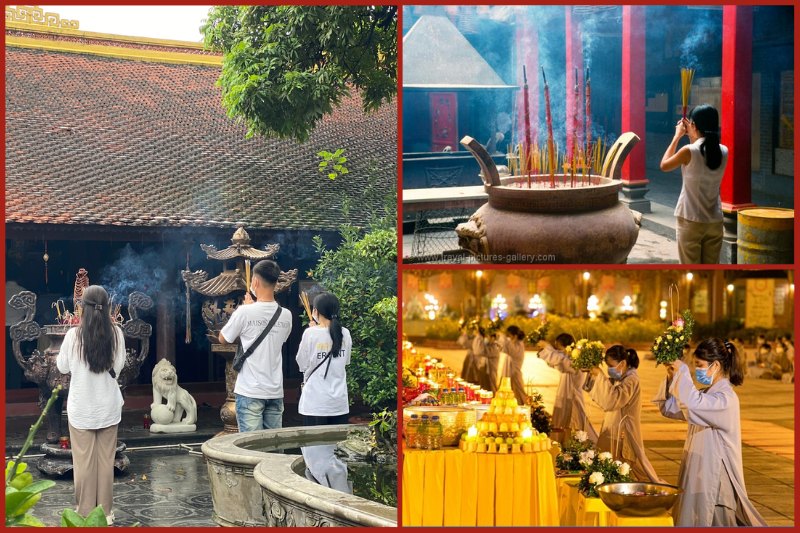 Go to the temple to pray for peace for your parents in Vu Lan Festival